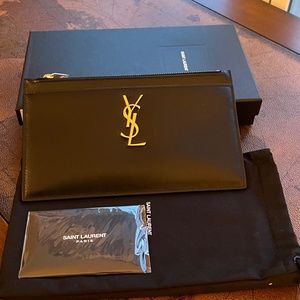 YSL Zipper Clutch Pouch